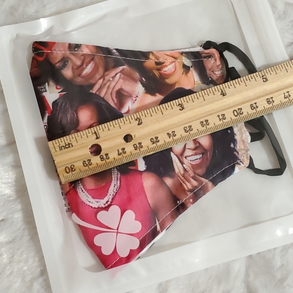 FLOTUS Michelle Obama collage photos face mask - Picture 6 of 16